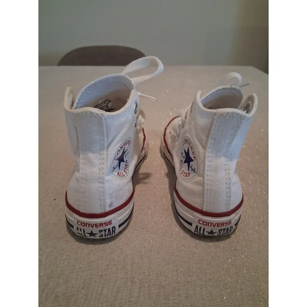 Converse Chuck Taylor All Star Kids Youth High Top Shoes Optical White 10.5